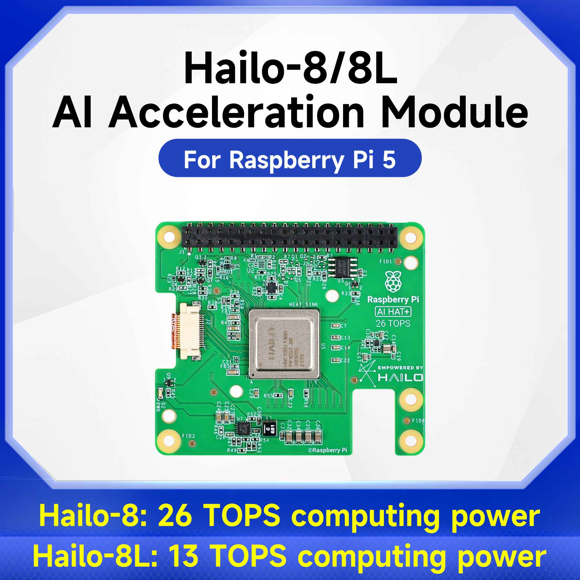 Hailo 8/8l Ai Acceleration Mod - Raspberry Pi Ai Kit Hailo-8L ulasan dan harga