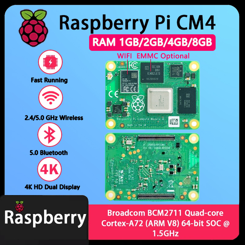 Raspberry Pi CM4 1GB/2GB/4GB/8 - Raspberry Pi Compute Module 4 8Gb 32Gb Emmc ulasan dan harga
