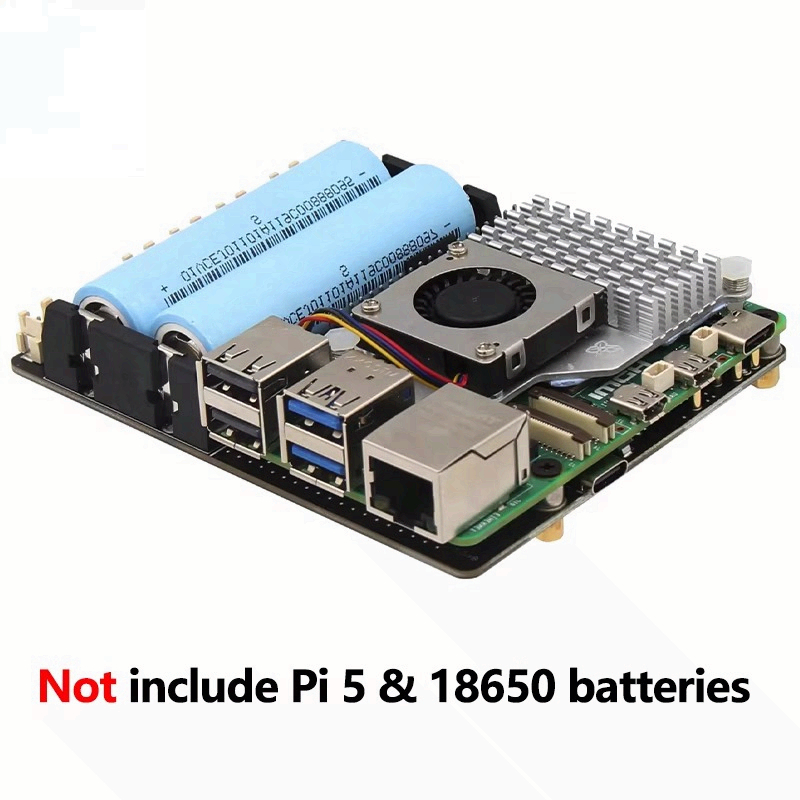 Raspberry Pi 5 18650 UPS Board - Raspberry Pi Uninterrupted Power Supply Ups 18650 ulasan dan harga