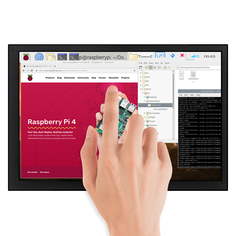 10.1 Inch Raspberry Pi 4B Touc - Raspberry Pi 10.1 Inch Capacitive Touch Screen Ips ulasan dan harga