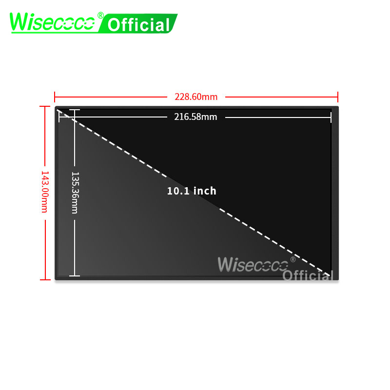 Wisecoco 10.1 Inch Capacitive  - Raspberry Pi 10.1 Inch Capacitive Touch Screen Ips ulasan dan harga